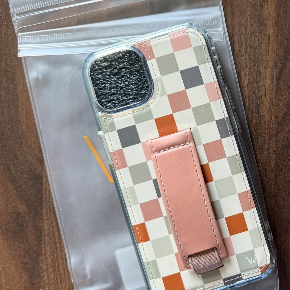 Walli Checkered IPhone 14 Case with Stand